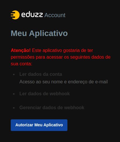 Eduzz Autorização